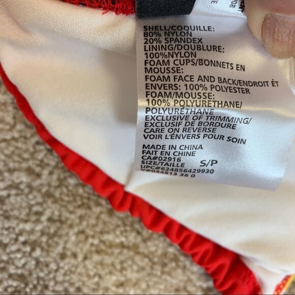 NHL Calgary Flames bikini tops Sz S - Picture 8 of 9